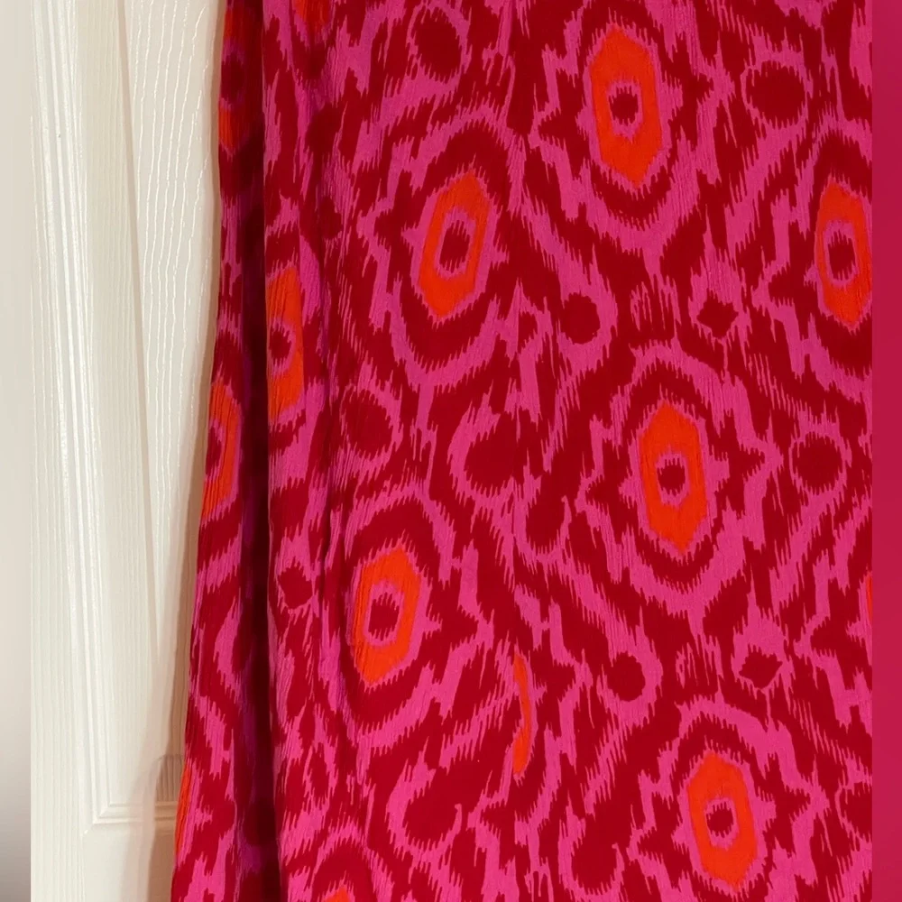 OLD NAVY A-Line Skirt in Pink and Orange Pattern Size Large - Picture 2 of 5